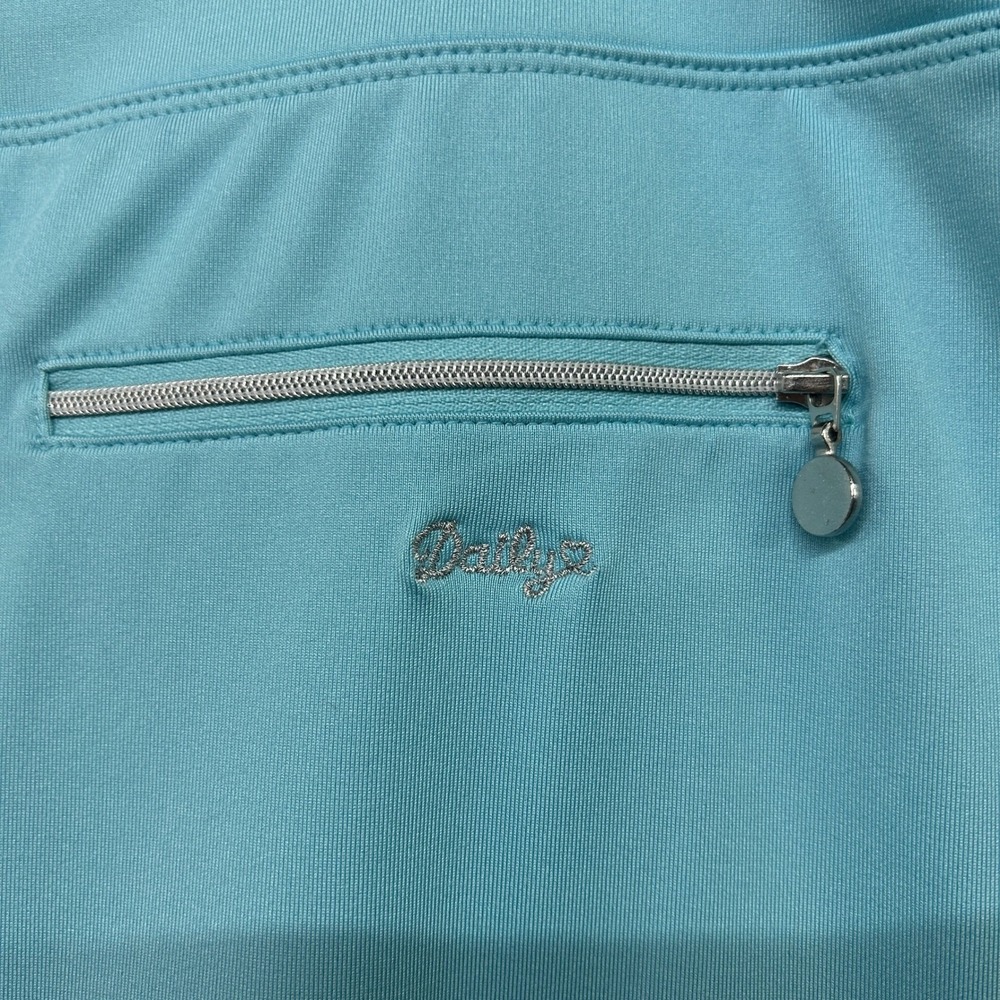 Bay Blue Skort S Teal Zipper Pockets Stretch Athleisure‎ Active Casual - Picture 4 of 9